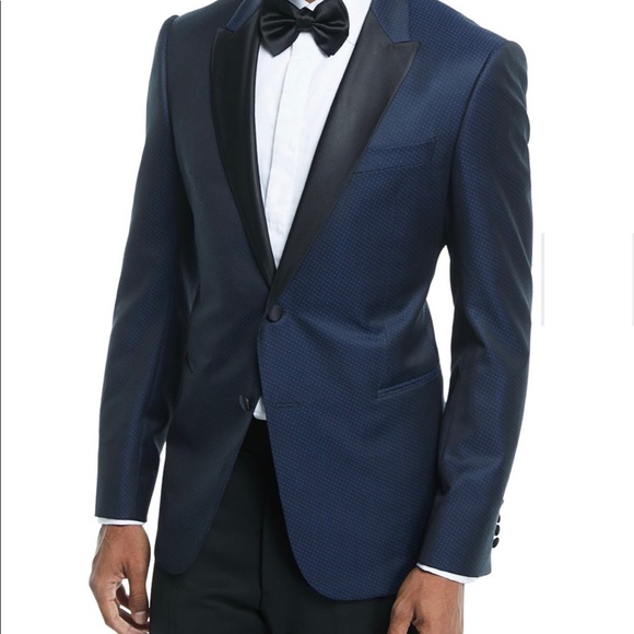 Emporio Armani Blue Dot Dinner Jacket 56LEU/44L US - Picture 6 of 7